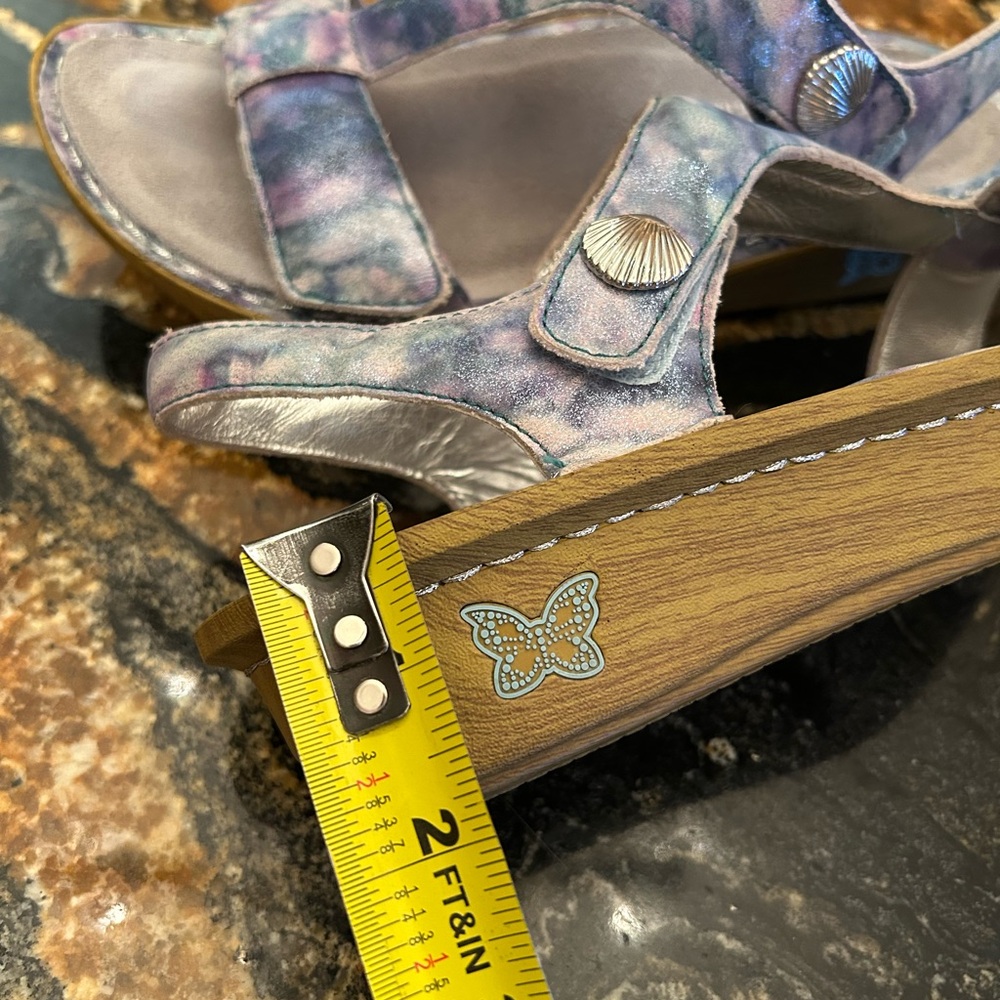 Alegria Leather Sandals with Adjustable Straps Kendra Impressionista US 7-7.5 - Picture 11 of 13